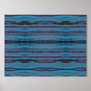 Impression de bandes Batik ondulées