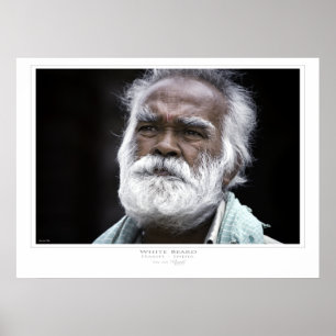 Impression de barbe blanche