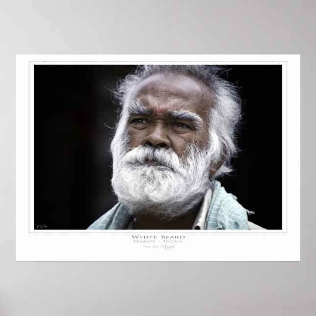 Impression de barbe blanche (Devant)