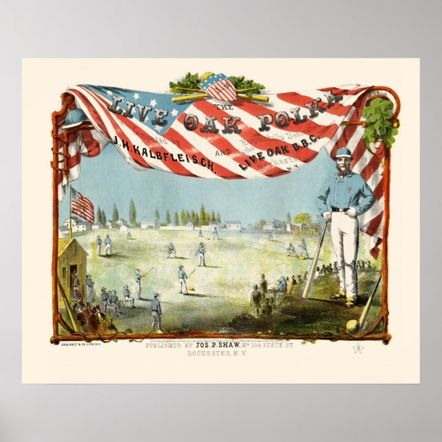 Impression de base-ball la plus ancienne (Devant)