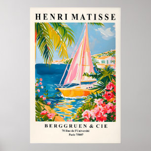 Impression de bateau à voile de style Matisse Plag
