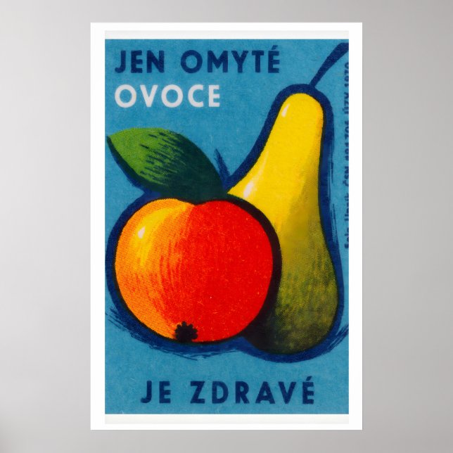 Impression de boîte d'allumettes de fruits Art mur (Devant)