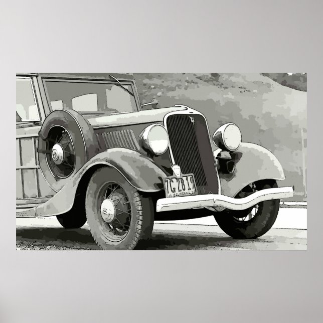 Impression de canevas automatiques vintage (Devant)