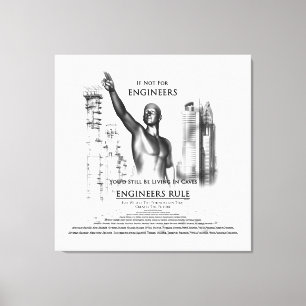 Impression de canevas de règle des ingénieurs