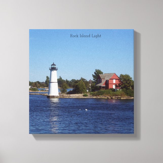 Impression de canevas Rock Island Light (Recto)