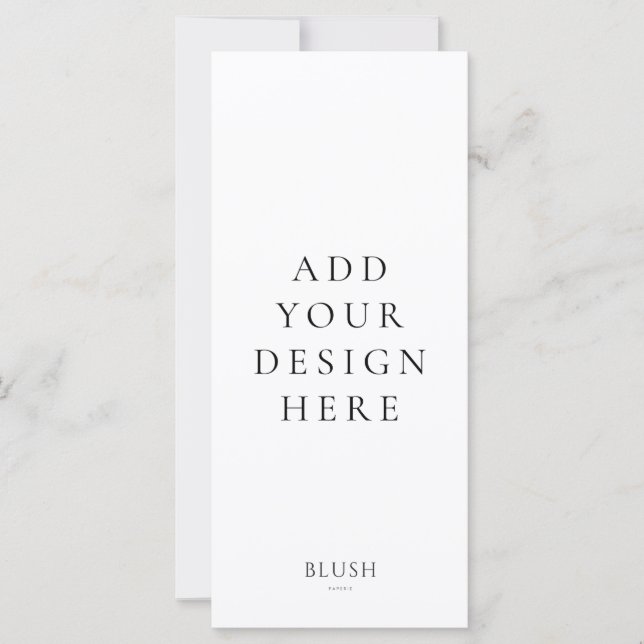 Impression de carte de menu 4 po x 9 po (Devant)