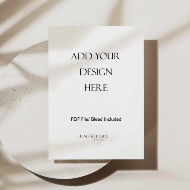 Impression de carte de menu 5x7" recto simple (5x7 inches menu card printing, 5x7 inches card print, invitation printing, wedding menu printing)