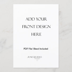 Impression de carte de menu recto verso 5x7"