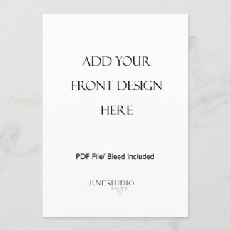 Impression de carte de menu recto-verso 5x7"