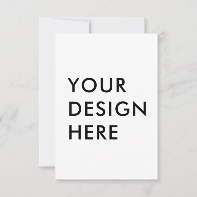 Impression de carte de réponse verticale personnal (Devant)