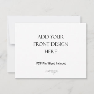 Impression de carte paysagère recto verso de 5,5 x