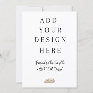 Impression de carte plat de 5 x 7 pouces