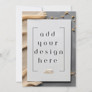 Impression de carte plat de 5 x 7 pouces