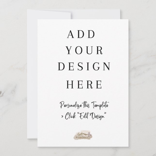 Impression de carte plate 5x7" (Devant)