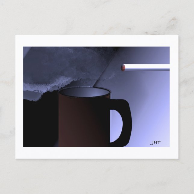 Impression de carte postale Caféine et Nicotine pa (Devant)