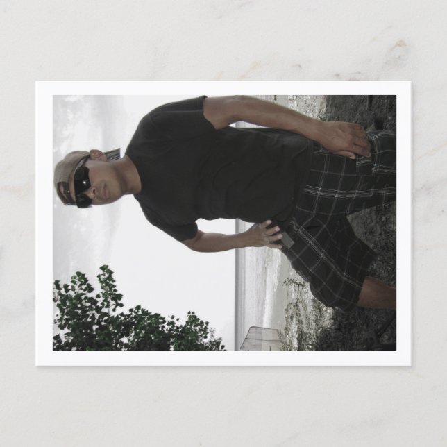 Impression de carte postale de loup accessible (Devant)