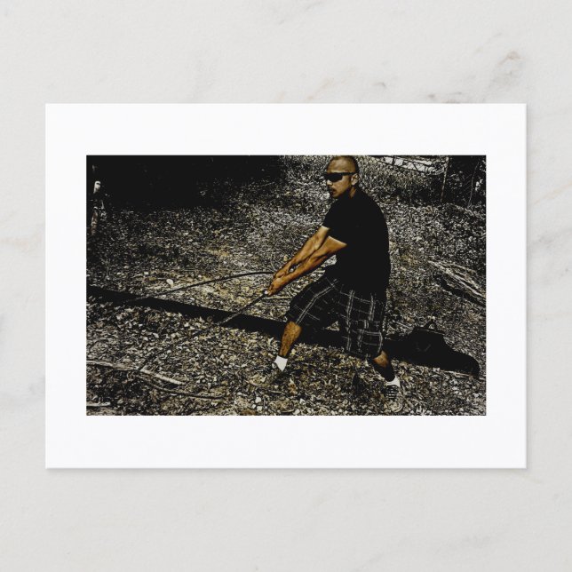 Impression de carte postale de loup accessible (Devant)
