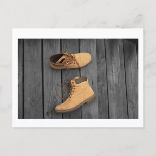 Impression de carte postale des bottes du père par