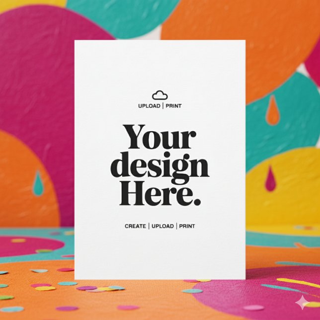 Impression de carte simple face 127x178 mm avec fo (Créateur téléchargé)