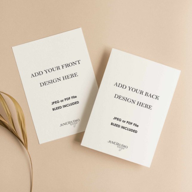 Impression de cartes recto-verso 4,25x5,5" (4.25x5.5 inches Double sided card print, details card, RSVP enclosure card printing)