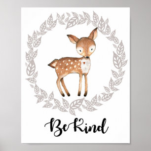 Impression de cerf de bois