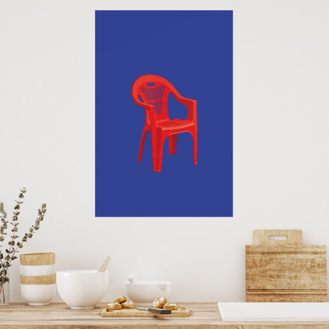 Impression de chaise rouge  (Cuisine)