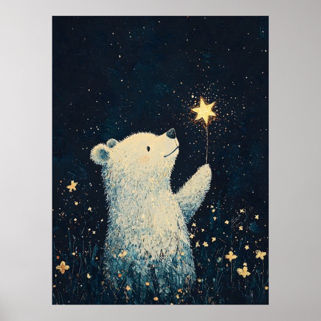 Impression de chambre de bébé ours mignon pour enf (Devant)
