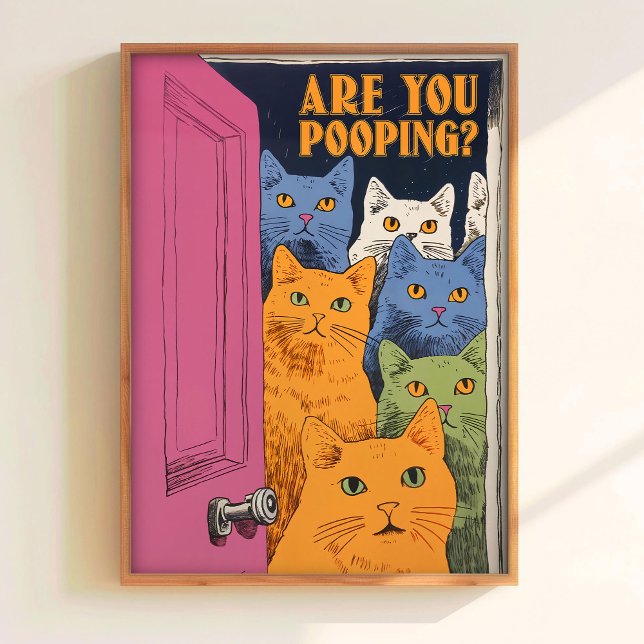 Impression de chat de salle de bain pour toilettes (Créateur téléchargé)
