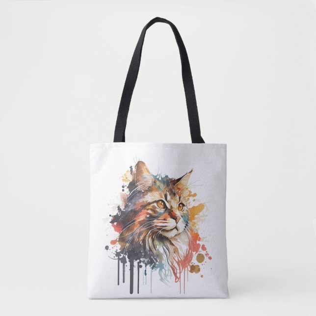 Impression de chat pour Amoureux des chats Sac fou (Devant)