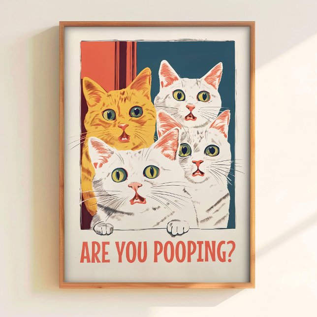 Impression de chat pour salle de bain Art mural de (Créateur téléchargé)