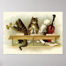 Impression de chats musicaux