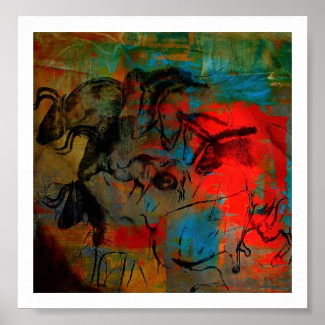 Impression de chauvettes chevaux et de peinture de (Devant)