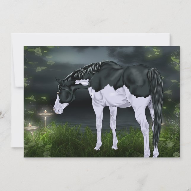 Impression de cheval de peinture à encadrement écl (Devant)