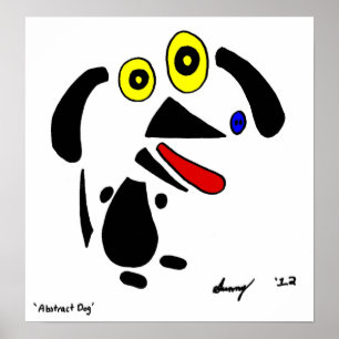 Impression de chien Abstrait