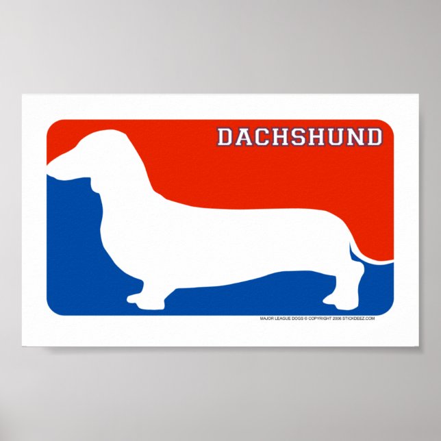 Impression de Chien de la Ligue majeure de Dachshu (Devant)