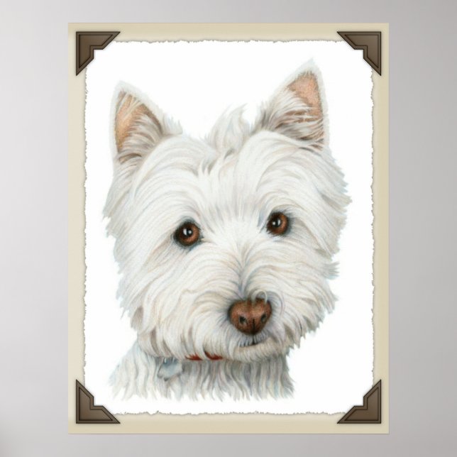 Impression de chien Westie mignon (Devant)