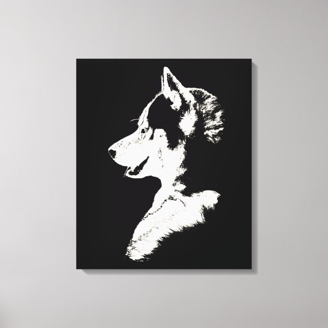 Impression de chiot husky sur toile Chien Husky si (Recto)