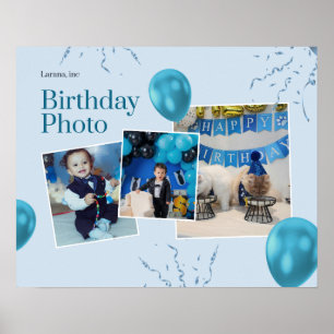 Impression de collage photo d'anniversaire personn