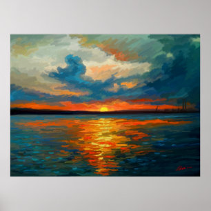 Impression de coucher de soleil