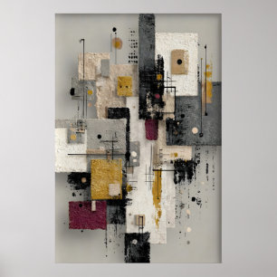 Impression de coup de pinceau minimaliste abstrait