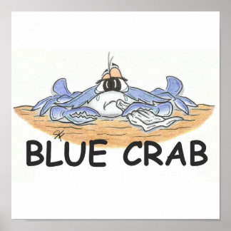 Impression de crabe bleu