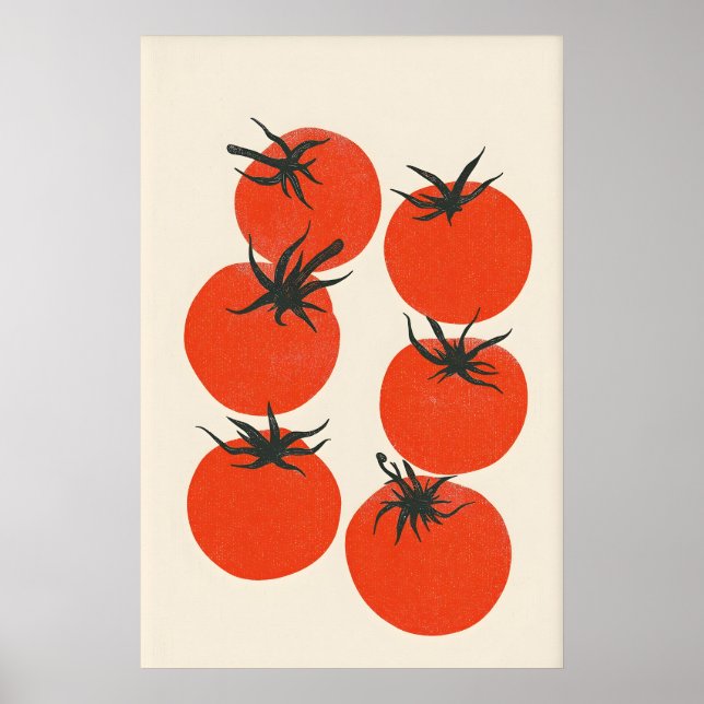Impression de cuisine de tomate rétro moderne du m (Devant)