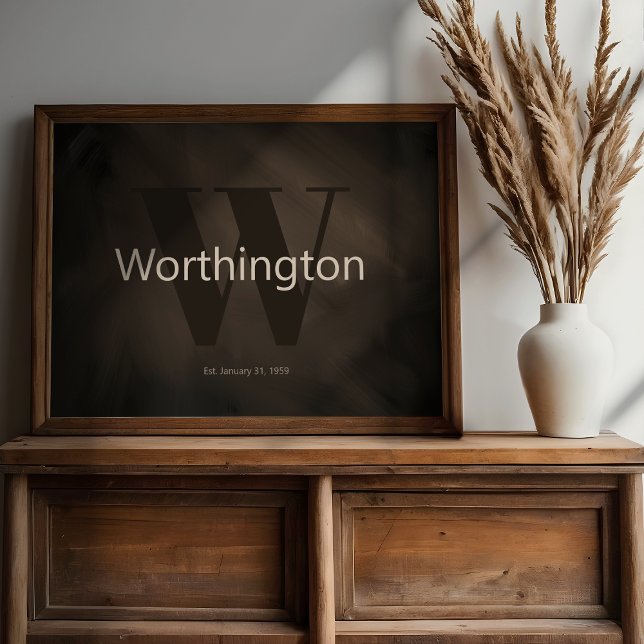 Impression de décoration de ferme de nom de famill (Créateur téléchargé)