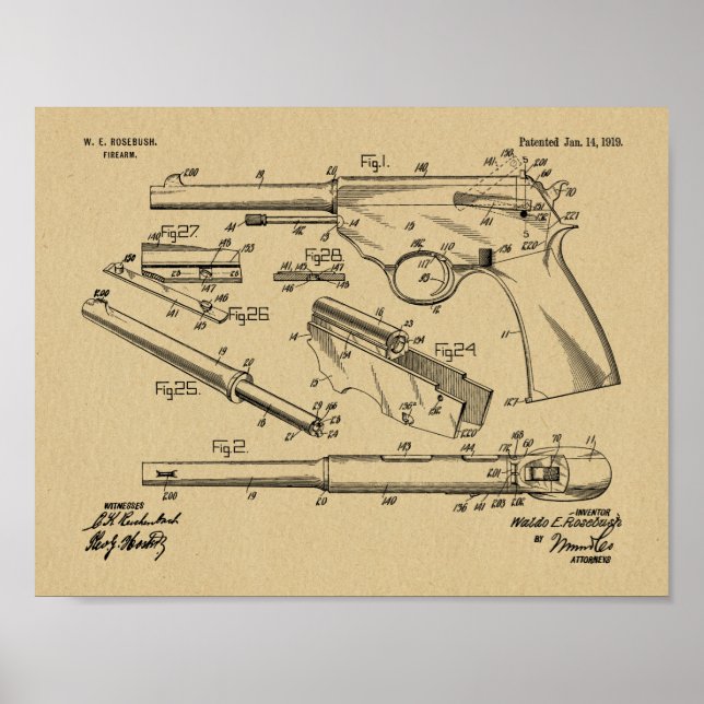 Impression de dessin d'art de l'automobile Gun 191 (Devant)