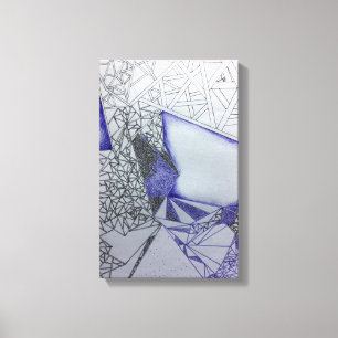 Impression de dessin de toile étirée abstraite
