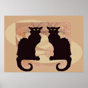 Impression de deux chats
