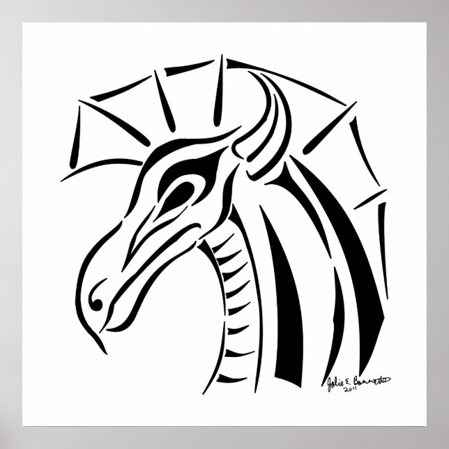 Impression de dragon en cage (Devant)