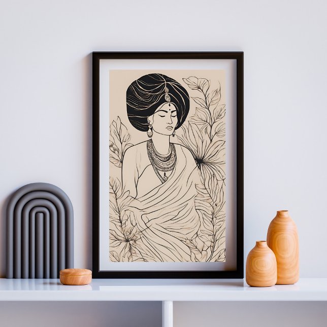 Impression de femme boho spirituelle (Créateur téléchargé)