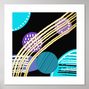 Impression de feuille abstraite moderne tendance