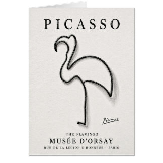 Impression de flamant rose de Picasso | Art minima